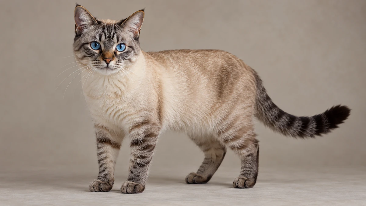 Siyam Kedisi kedi — tabby point (lynx)
